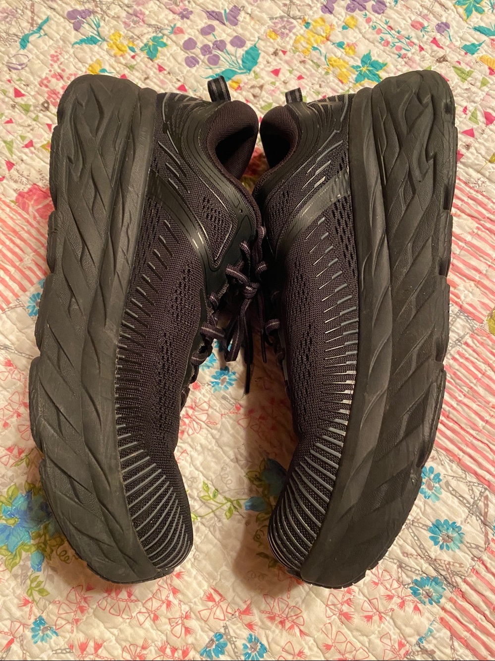 Hoka Men's Black Athletic Running Shoes size 11 EUC - Picture 4 of 7